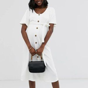 White Brand New ASOS Maternity Dress